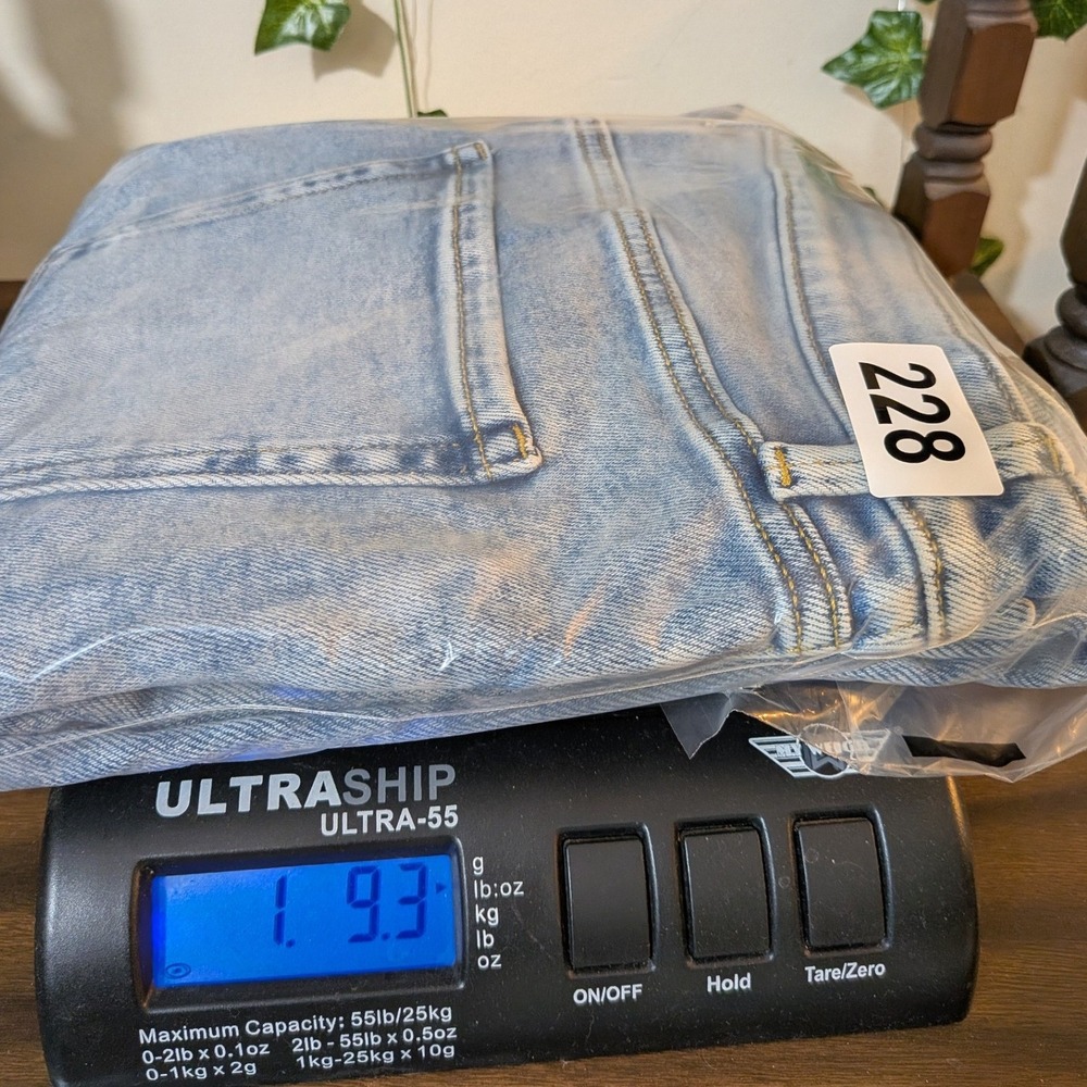 Lauren Conrad Straight Leg Jeans Women's 16 Stonewash Denim Wide Baggy 90's y2k - Picture 10 of 10